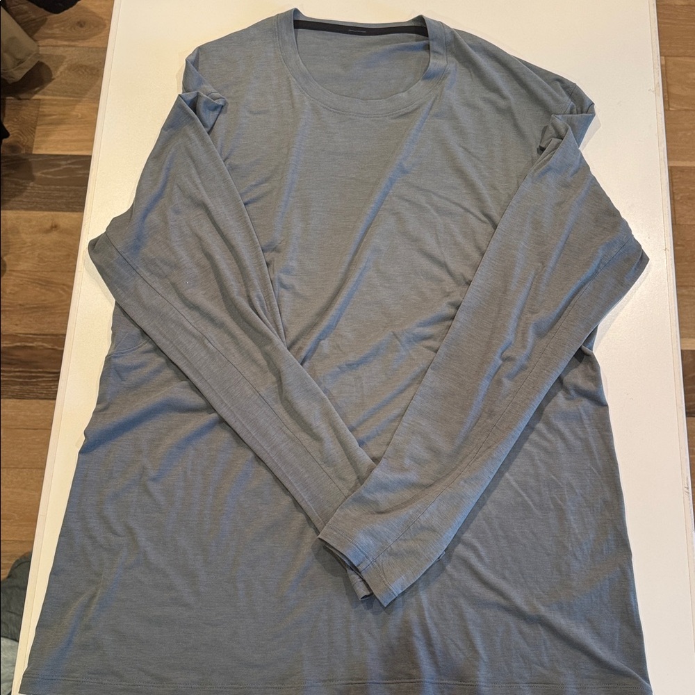 Light Blue/grey Long Sleeve Shirt